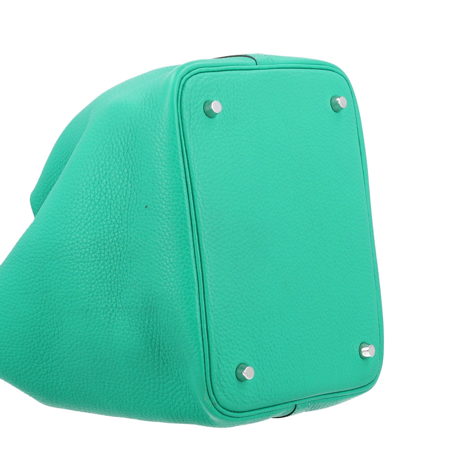 Hermes Taurillon Clemence Swift Eclat Picotin Lock 22 MM Menthe Vert Bosphore 8 of 10