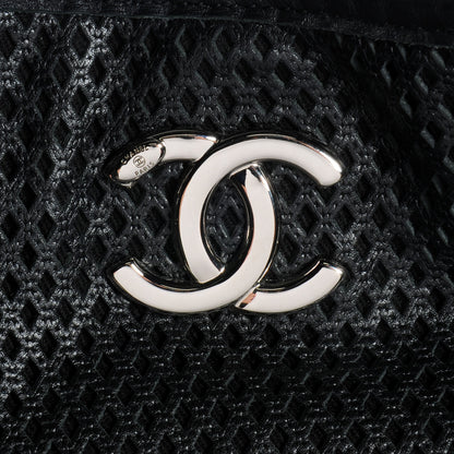 Chanel Calfskin Perforated Up In The Air Tote Black 9 of 9
