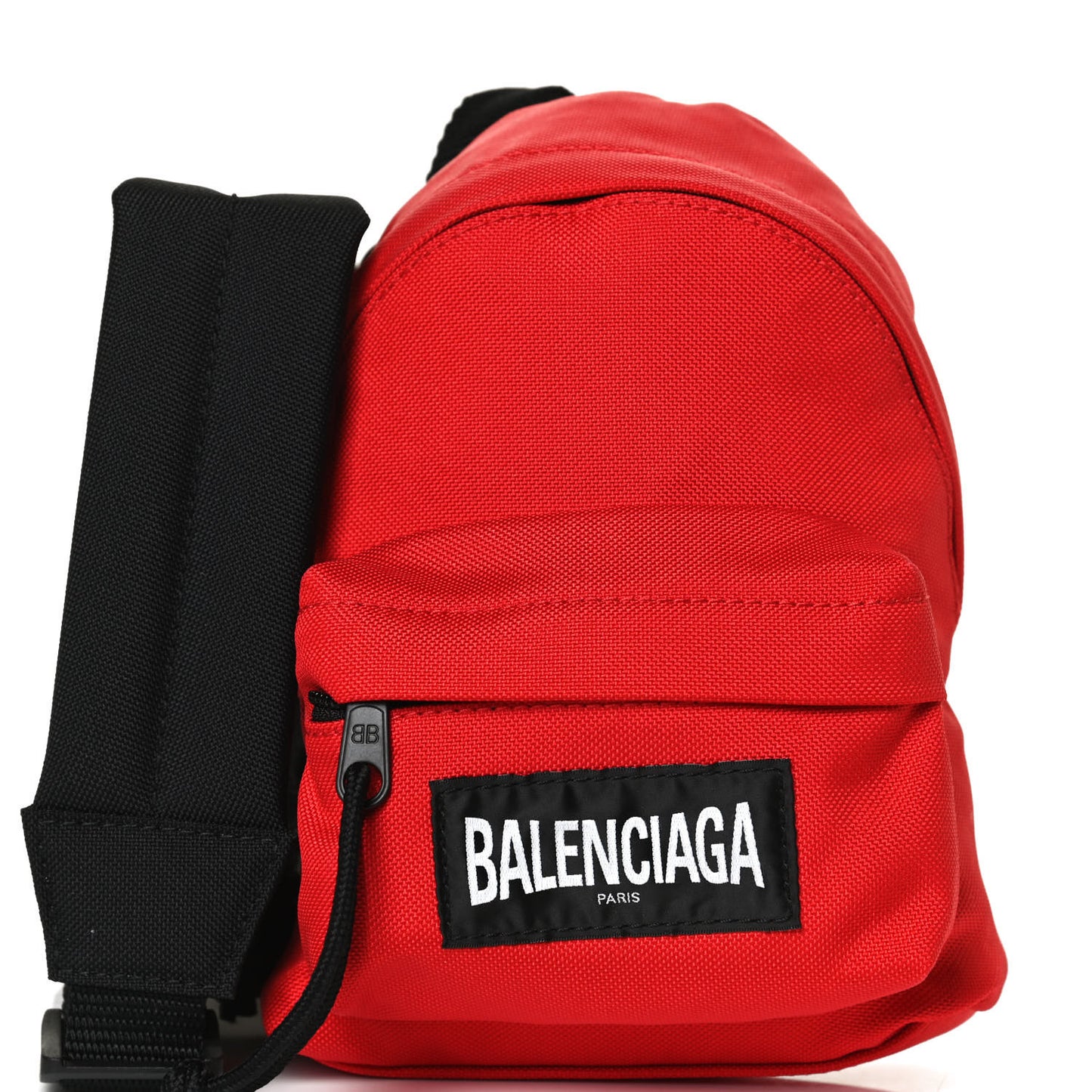 Recycled Casual Nylon Mini Oversized Backpack Bright Red
