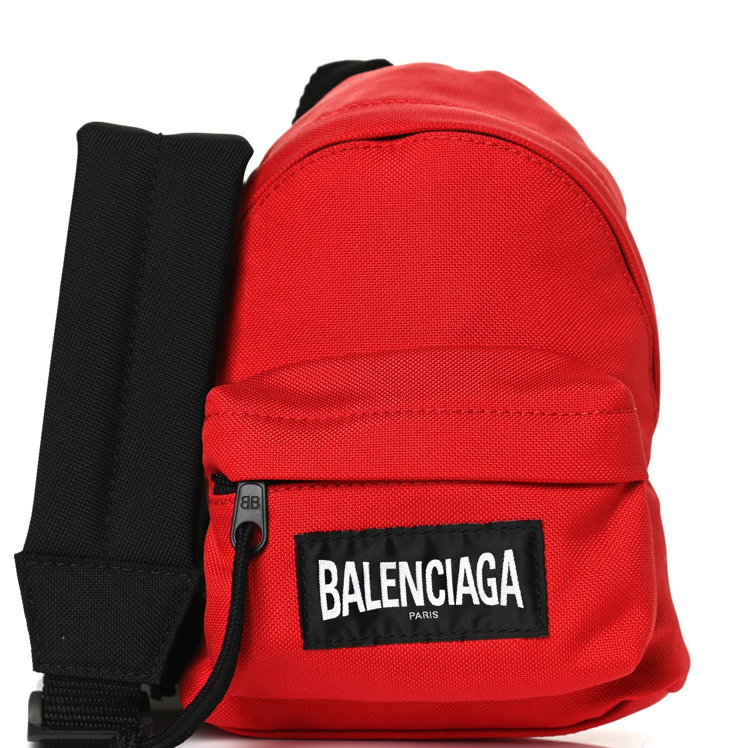 Balenciaga Recycled Casual Nylon Mini Oversized Backpack Bright Red 9 of 11