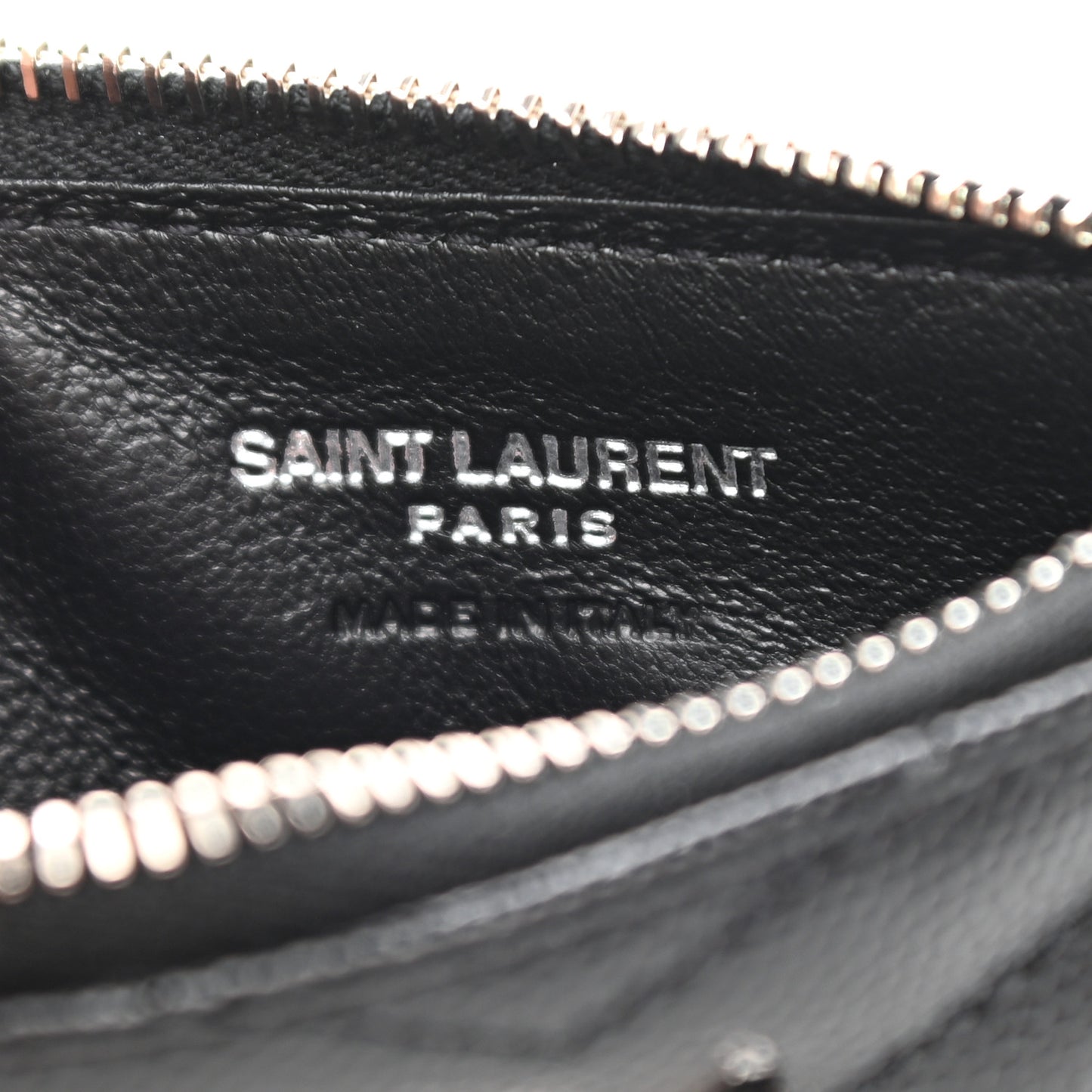 Monogram Grain de Poudre 5 Fragments Zip Pouch Card Holder Black