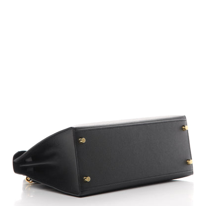 Hermes Epsom Kelly Sellier 28 Black 4 of 11