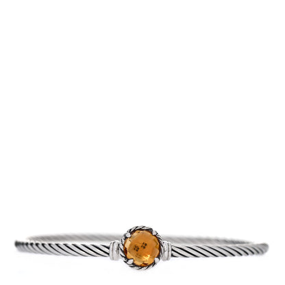 David Yurman Sterling Silver Citrine 3mm Chatelaine Bracelet 1 of 4