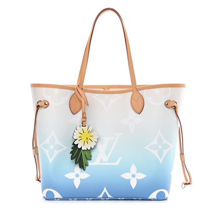 Louis Vuitton Monogram Giant By The Pool Neverfull MM Blue 3 of 11