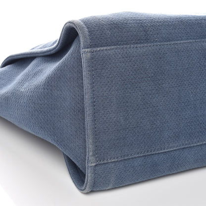 Chanel Canvas Large Deauville Tote Blue 9 of 10