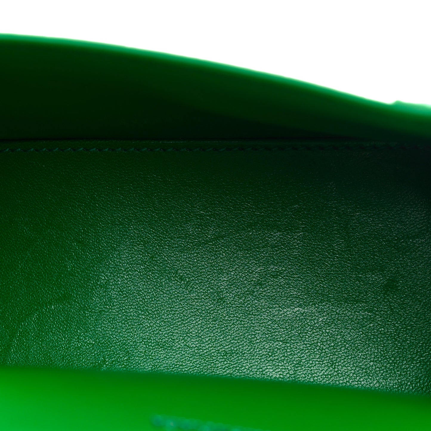Shiny Calfskin Crocodile Embossed Hourglass Top Handle Bag XS Jade