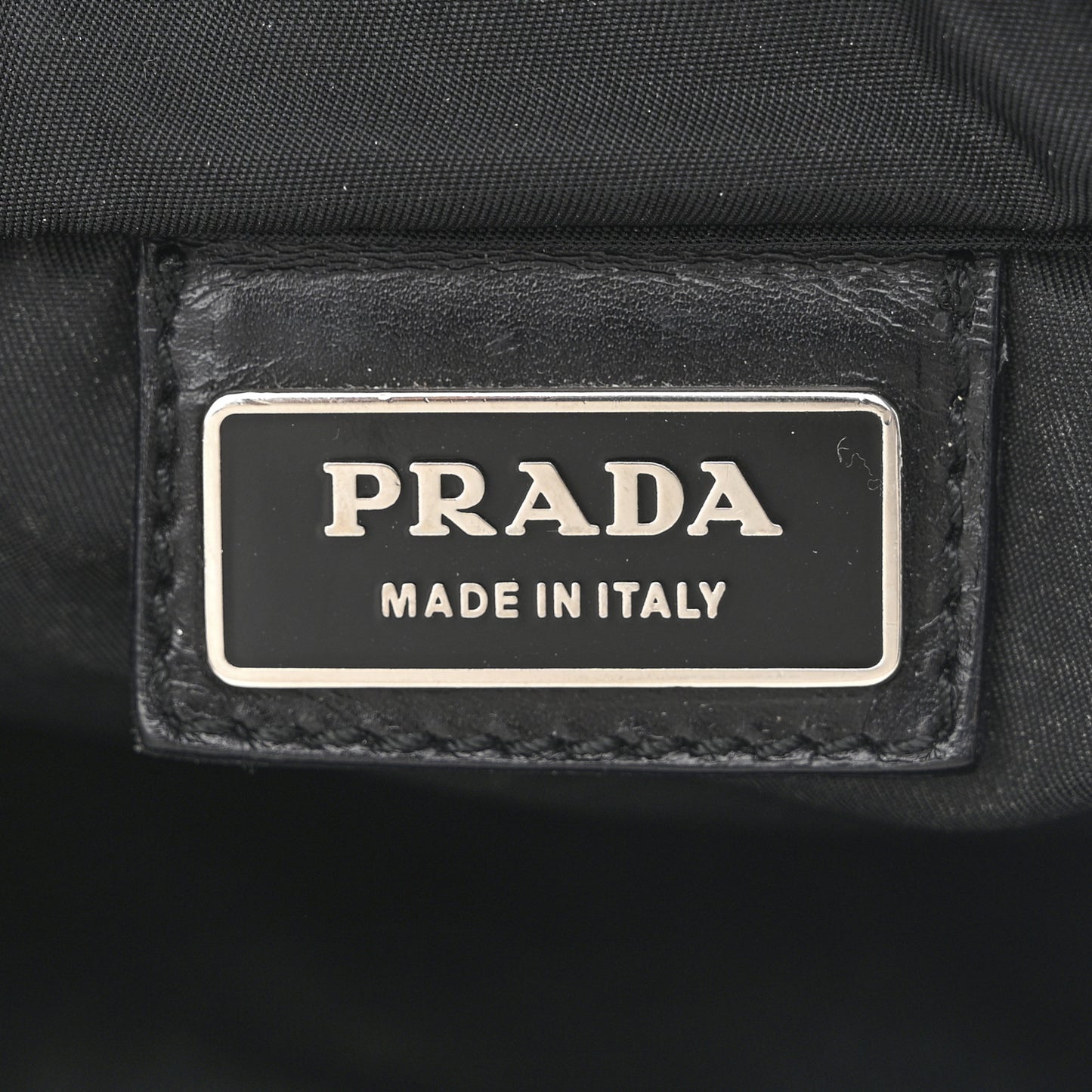 Nylon Vela Flat Messenger Bag Black