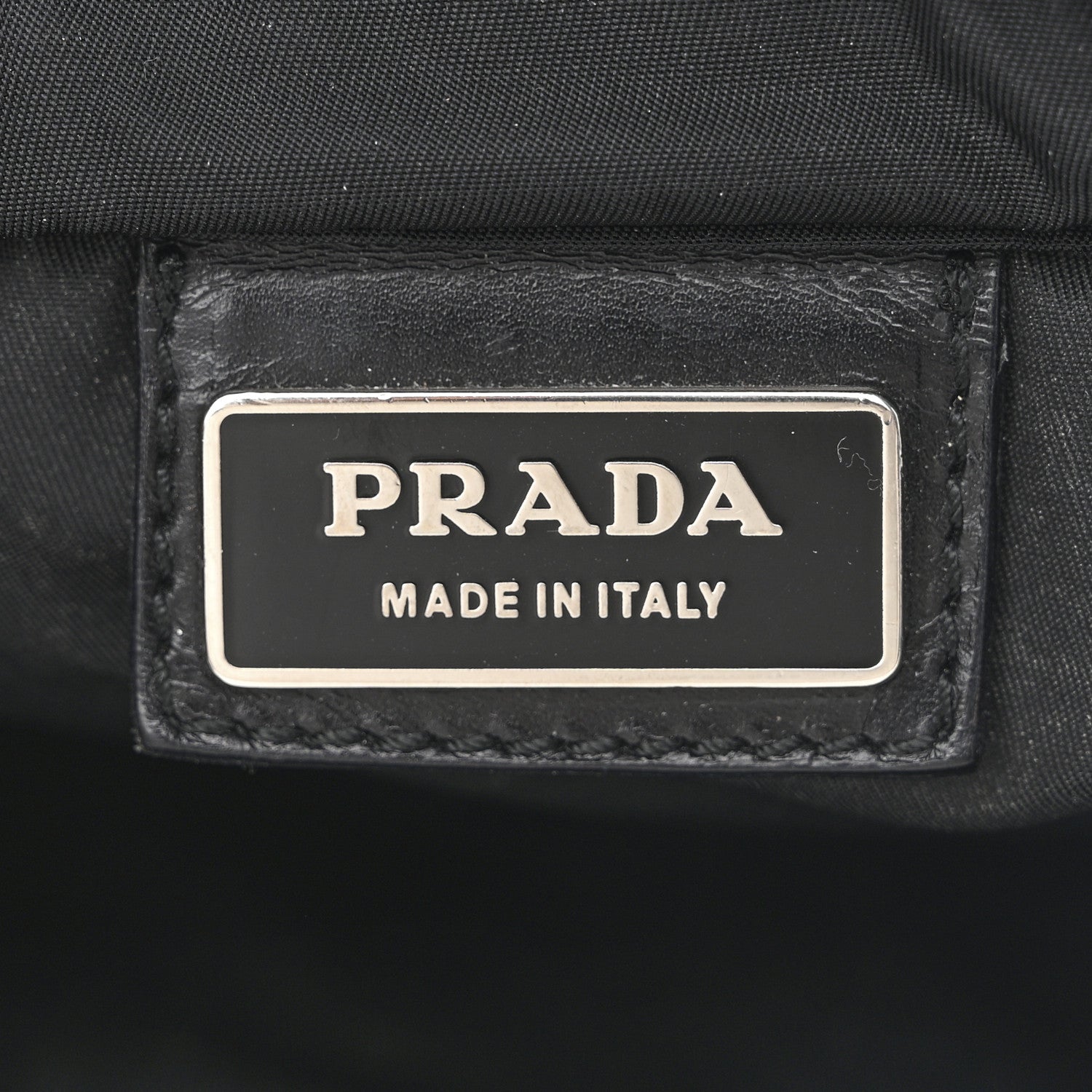 Prada Nylon Vela Flat Messenger Bag Black 7 of 11