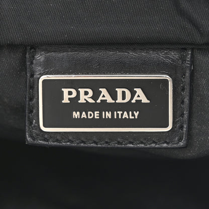 Prada Nylon Vela Flat Messenger Bag Black 7 of 11