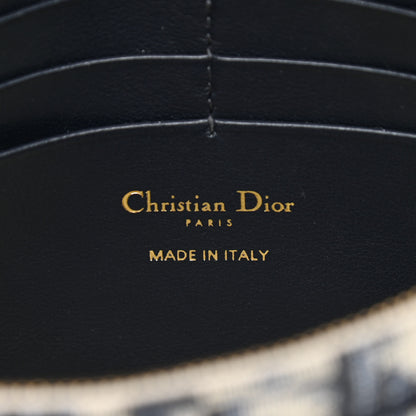 Christian Dior Oblique Saddle Chain Pouch Blue 5 of 9