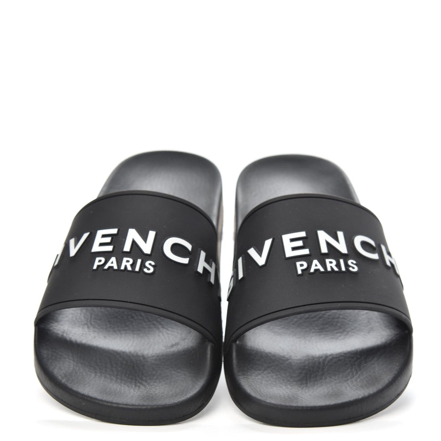 Givenchy Rubber Logo Pool Slide Sandals 39 Black 4 of 10