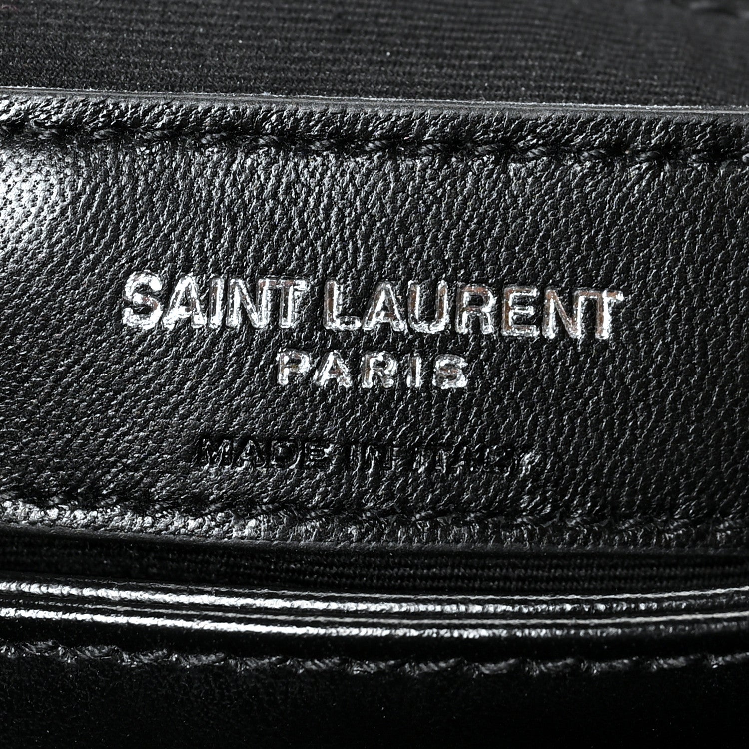 Saint Laurent Calfskin Y Quilted Monogram Toy Loulou Crossbody Bag Black 6 of 10