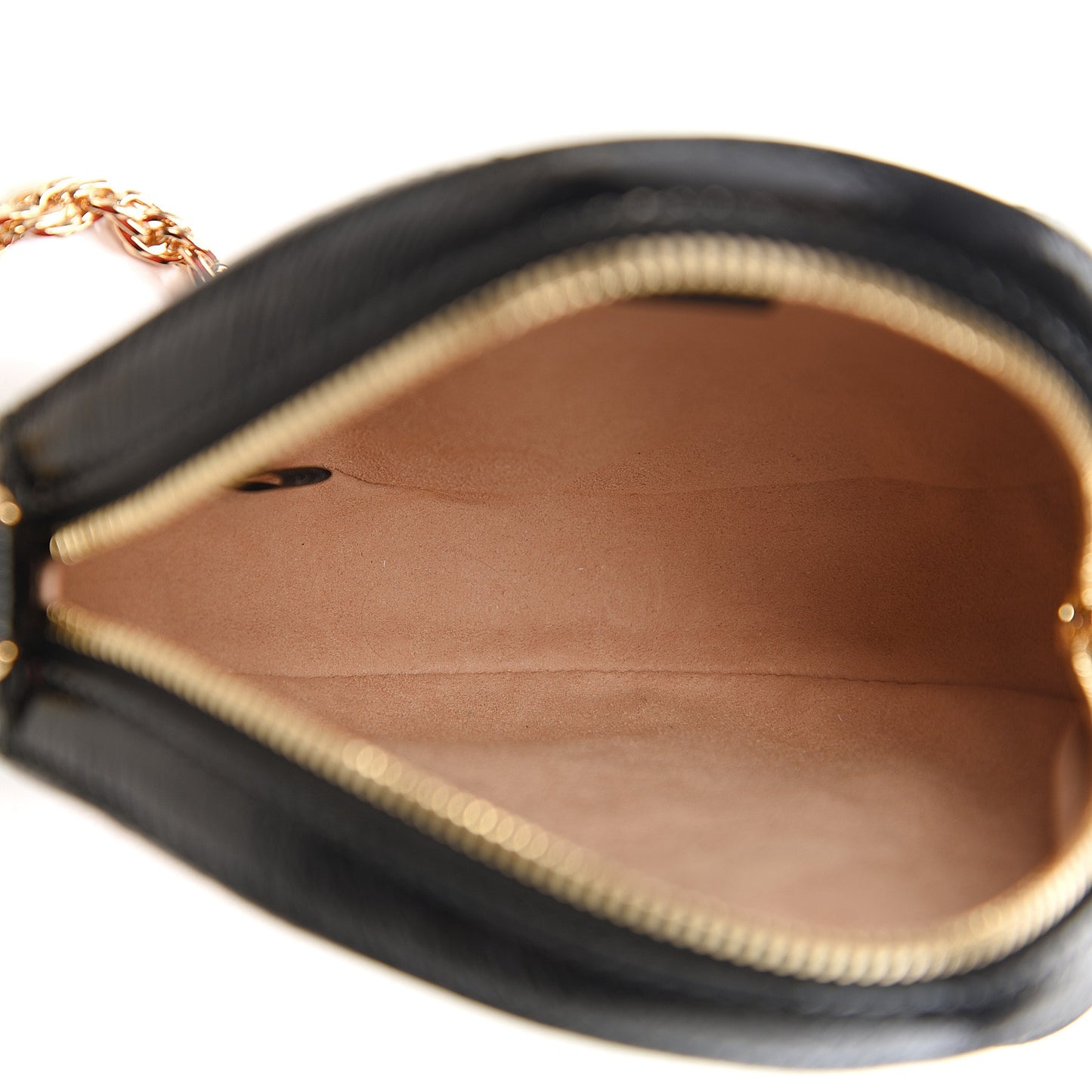 Suede Patent Web Mini Ophidia Round Shoulder Bag Hibiscus Red Black