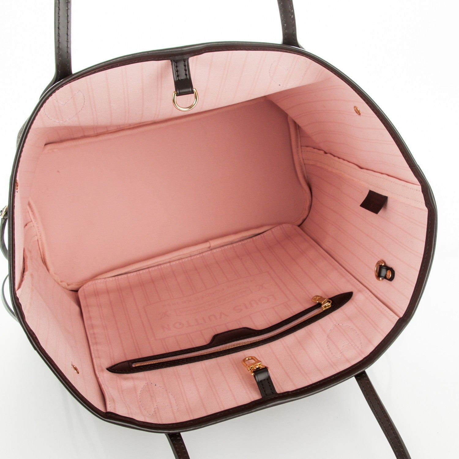 Louis Vuitton Damier Ebene Neo Neverfull MM Rose Ballerine 5 of 7