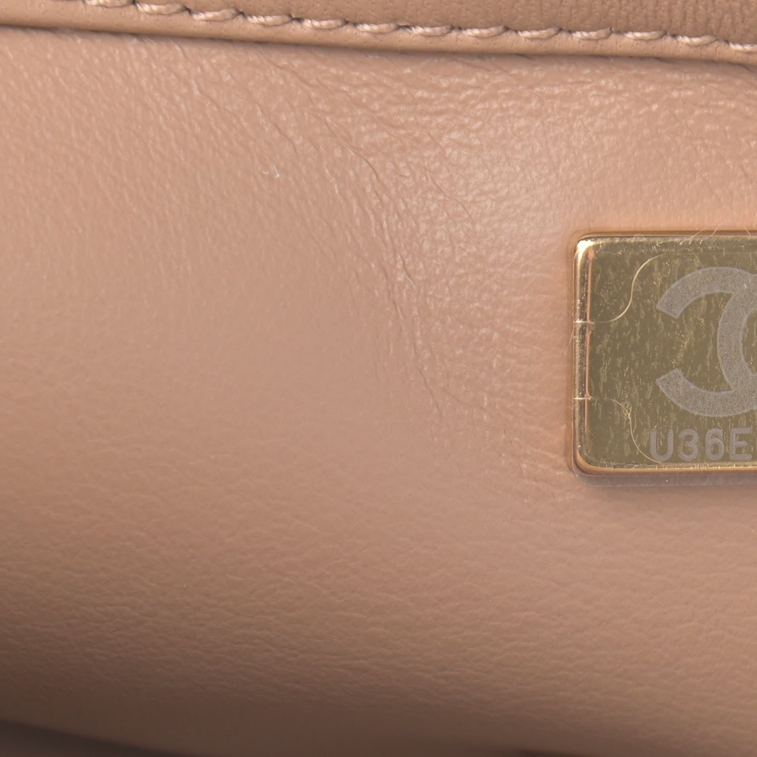 Chanel Lambskin Quilted Mini Rectangular Pearl Crush Flap Dark Beige 7 of 11