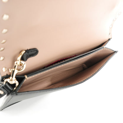 Valentino Garavani Nappa Small Rockstud Wristlet Clutch Black 5 of 7
