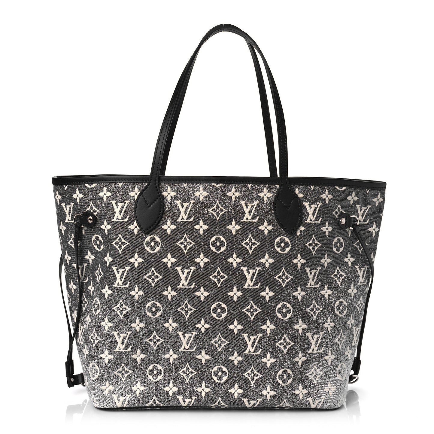 Denim Monogram Jacquard Neverfull MM Grey