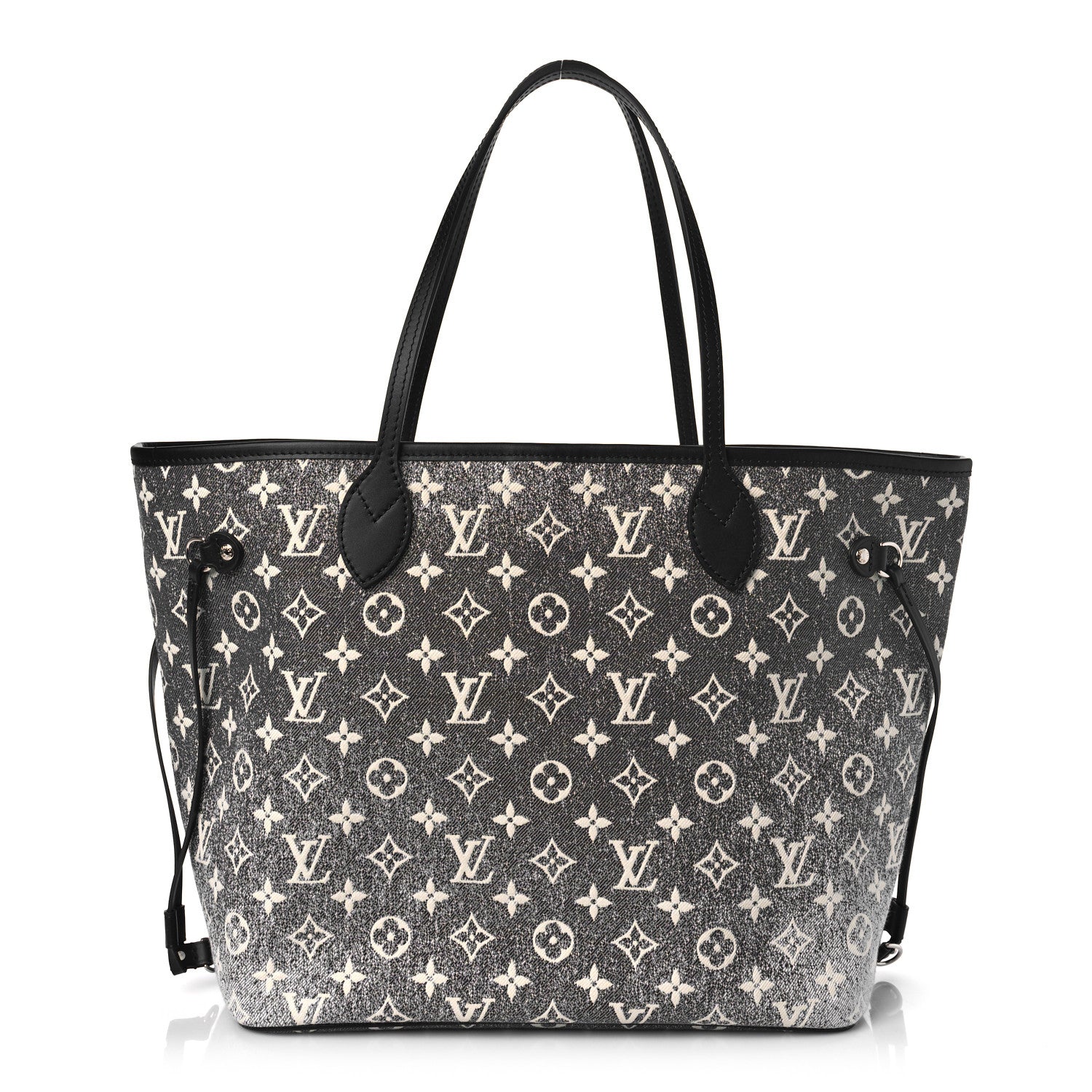 Louis Vuitton Denim Monogram Jacquard Neverfull MM Grey 1 of 8
