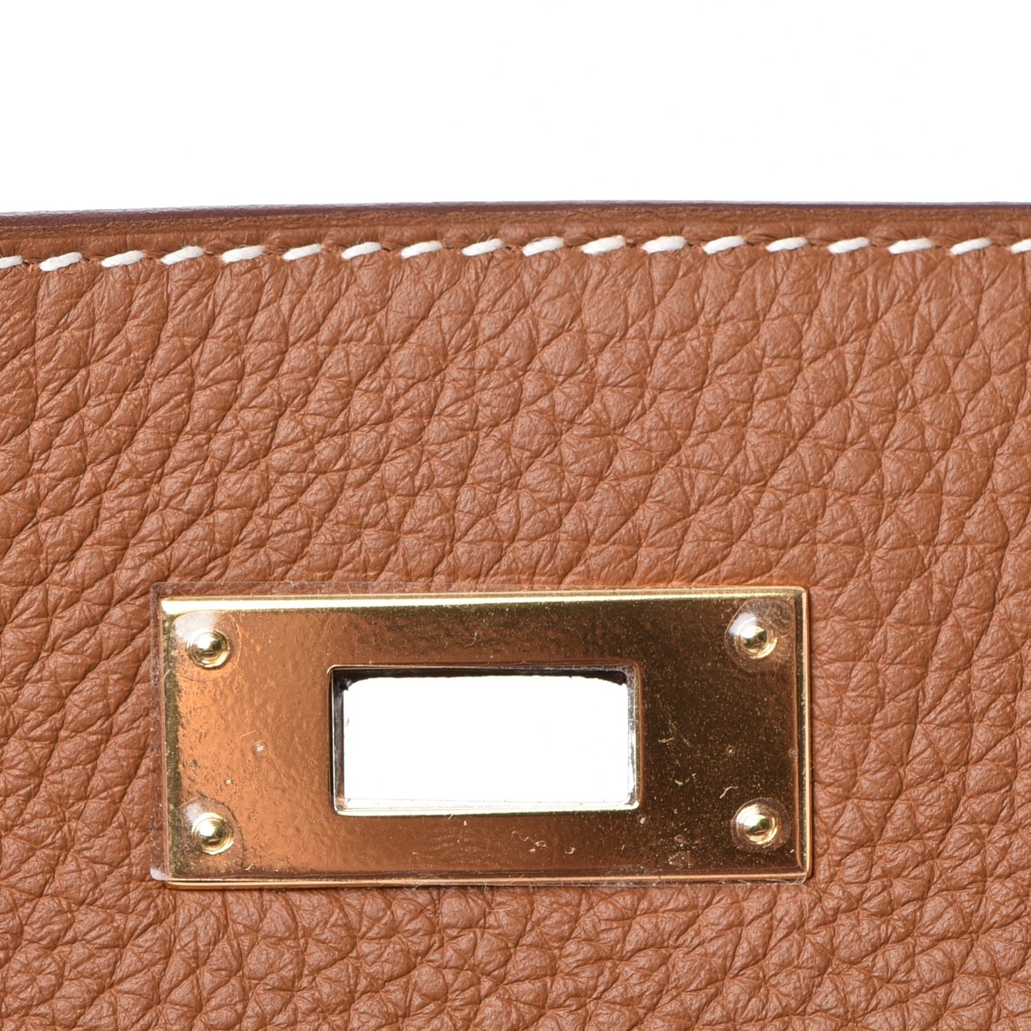 Taurillon Clemence Retourne Horseshoe Kelly 28 Gold