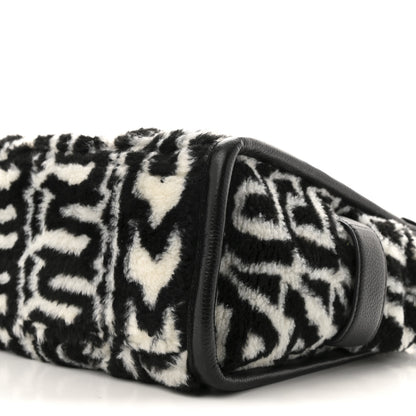 Marc Jacobs Polyester Cotton Oversized Monogram Medium Traveler Tote Bag Black Ivory 10 of 10