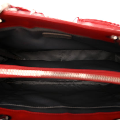 Chanel Caviar Quilted Grand Shopping Tote GST Red 5 of 10