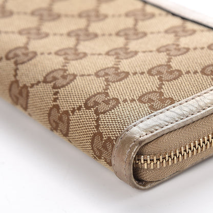 Gucci Monogram Bamboo Tassel Zip Around Wallet Gold 9 of 9