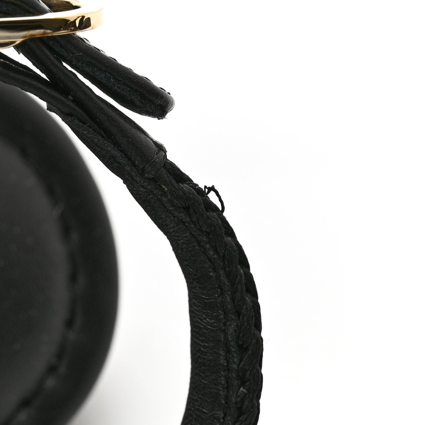 Lambskin Embroidered CC Thong Sandals 36 Black