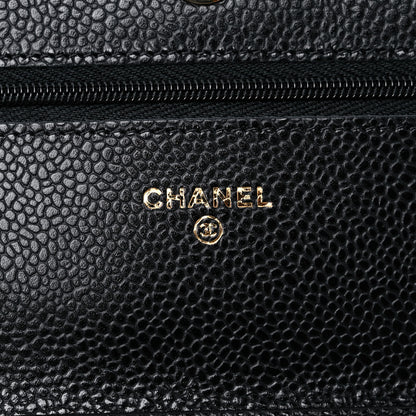 Chanel Caviar Quilted Wallet On Chain WOC Black 6 of 11