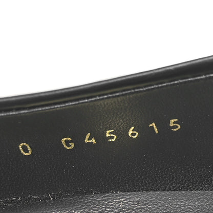 Chanel Calfskin Crystal CC Mocassin Loafers 37 Black 9 of 9