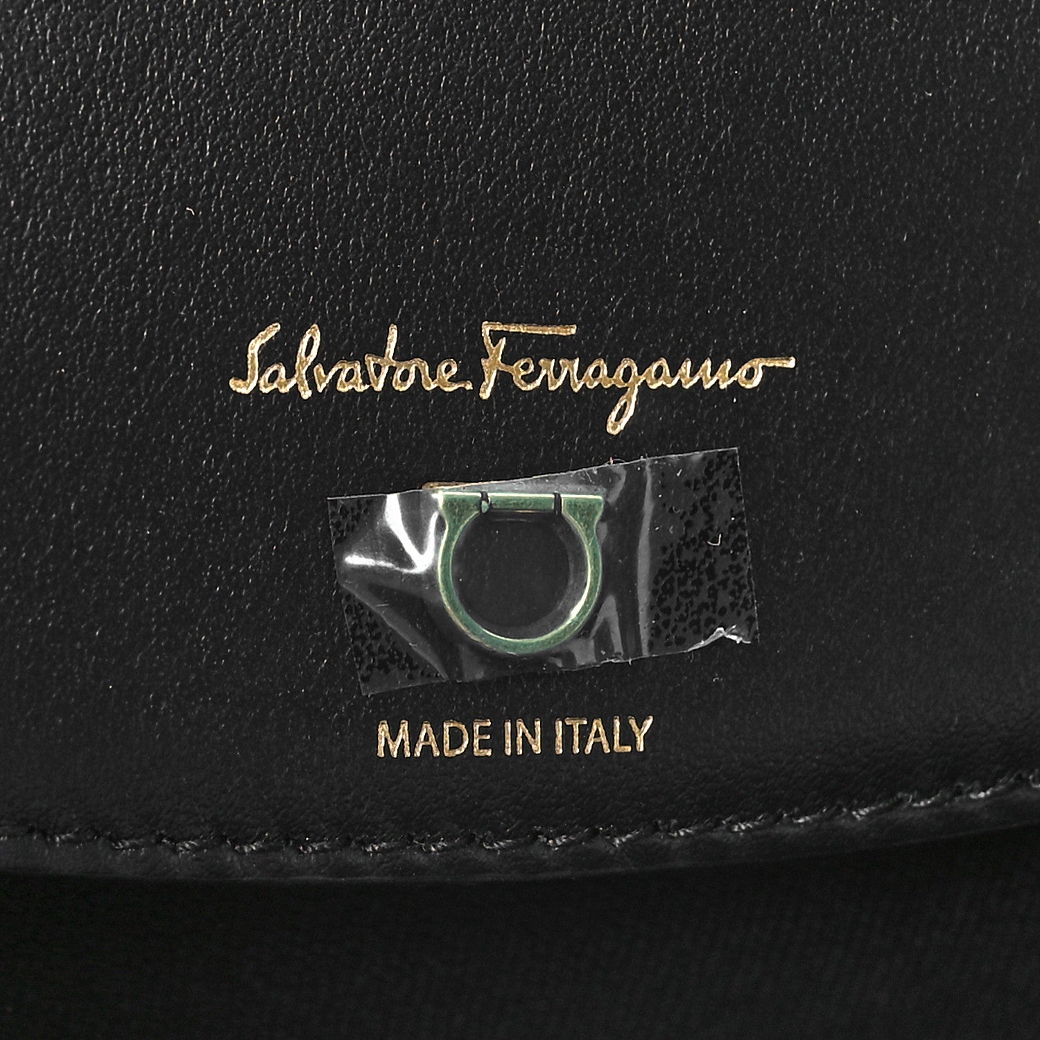 Salvatore Ferragamo Canvas Calfskin Gancini Bag Black 7 of 10