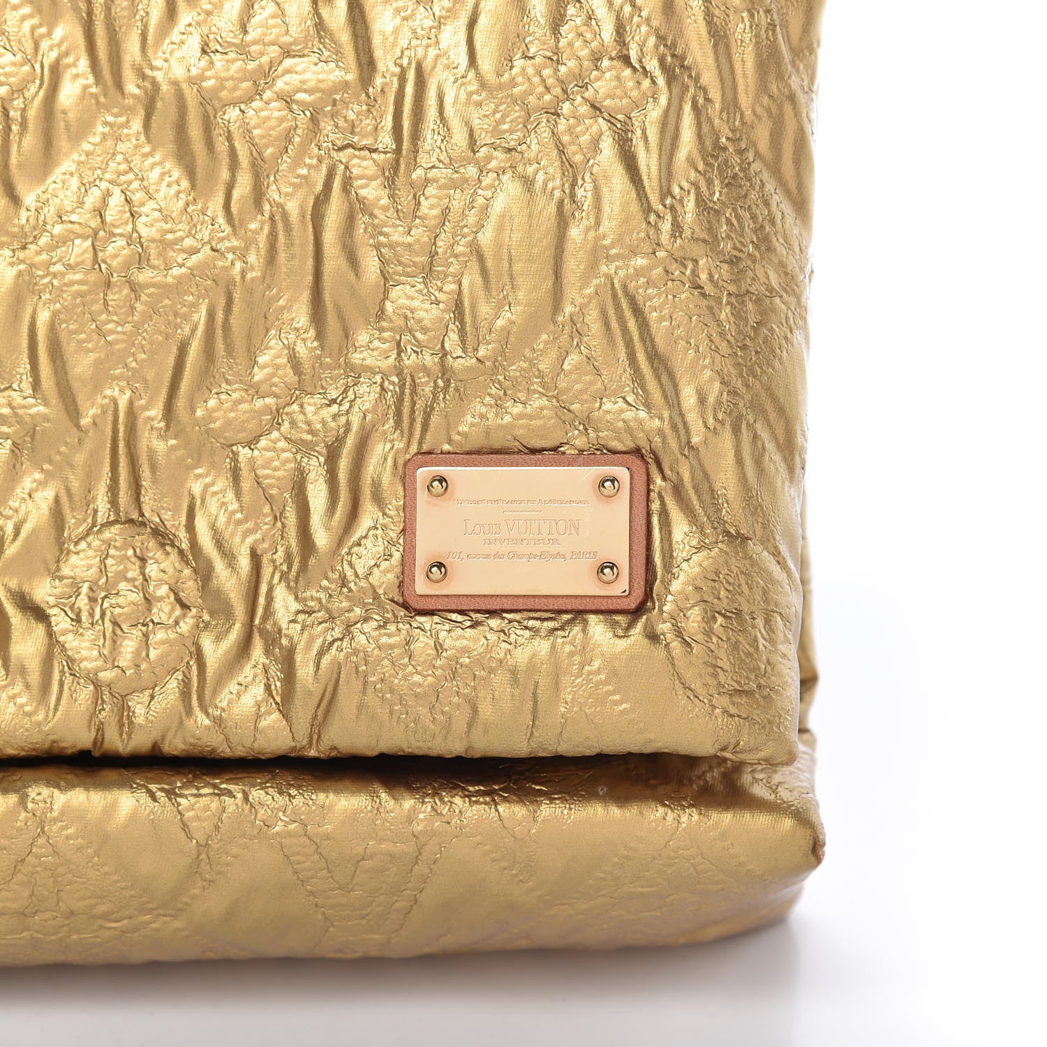 Louis Vuitton Jacquard Quilted Monogram Limelight Clutch PM Gold 10 of 10