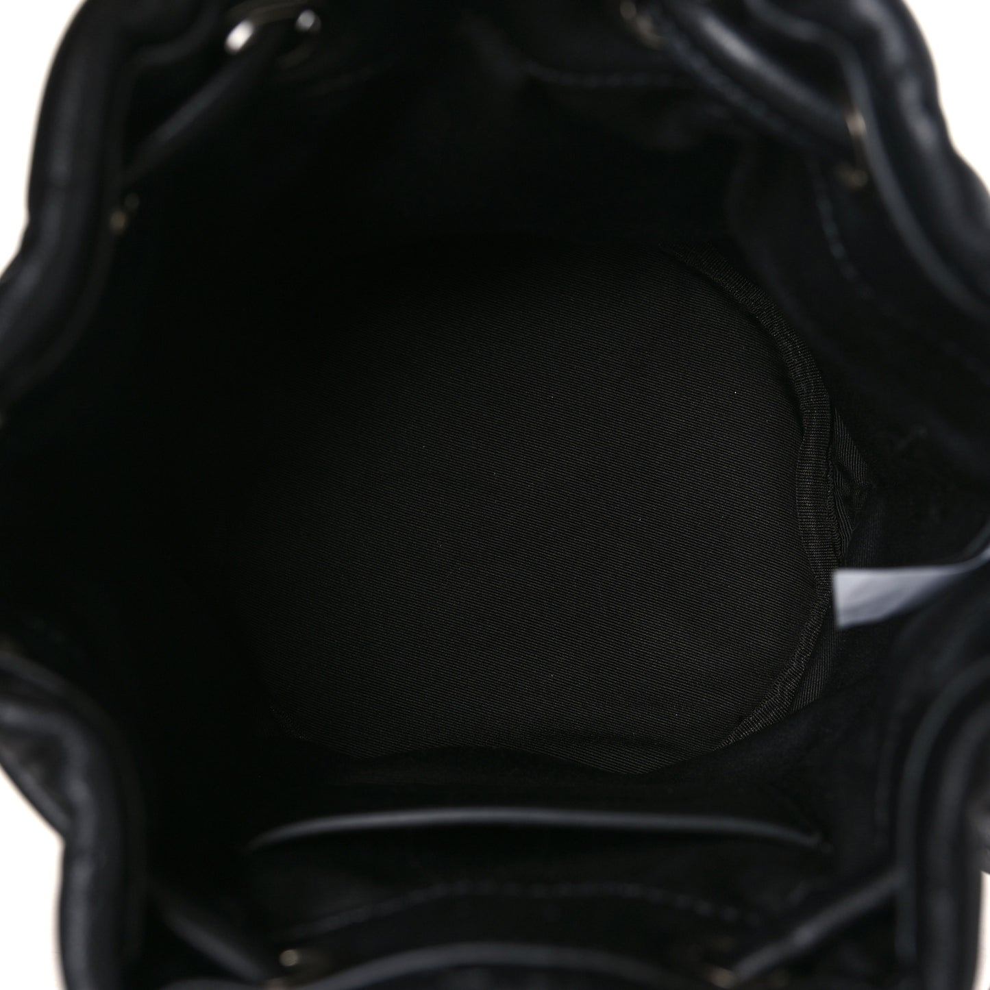 Calfskin Quilted The Bucket Bag Black