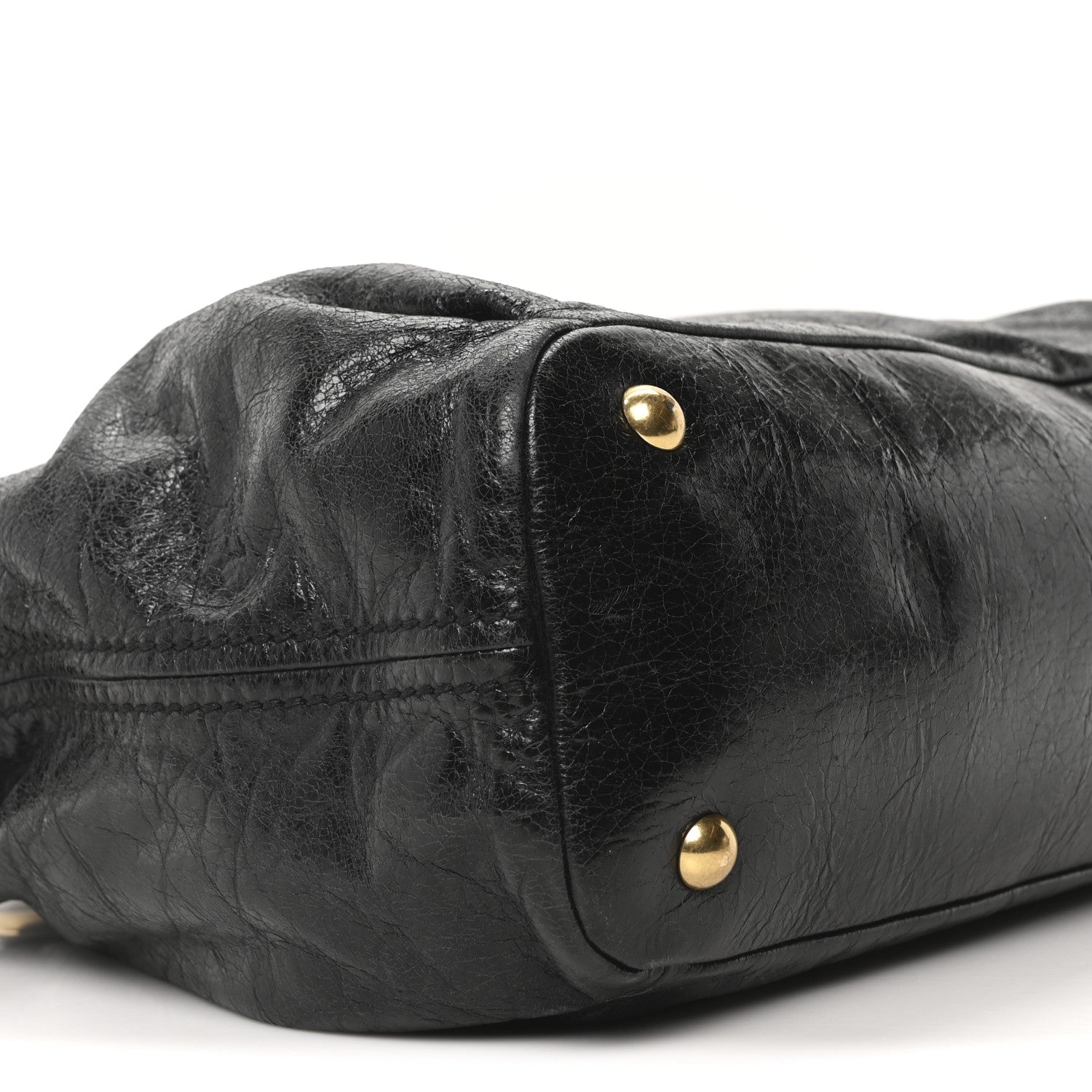 Miu Miu Vitello Shine Zip Tote Black 9 of 10