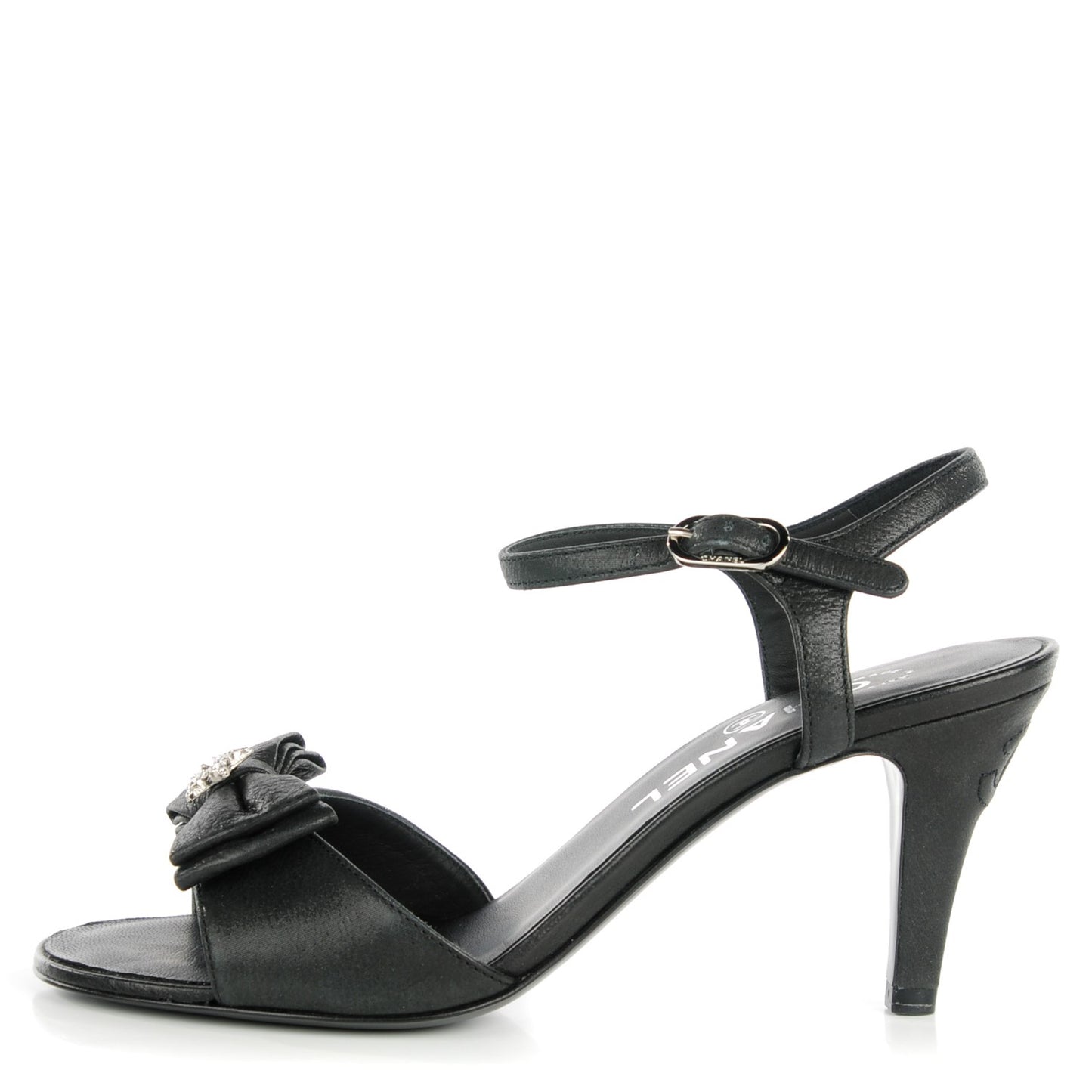 Glitter Buffalo Crystal Star Sandals 36 Black