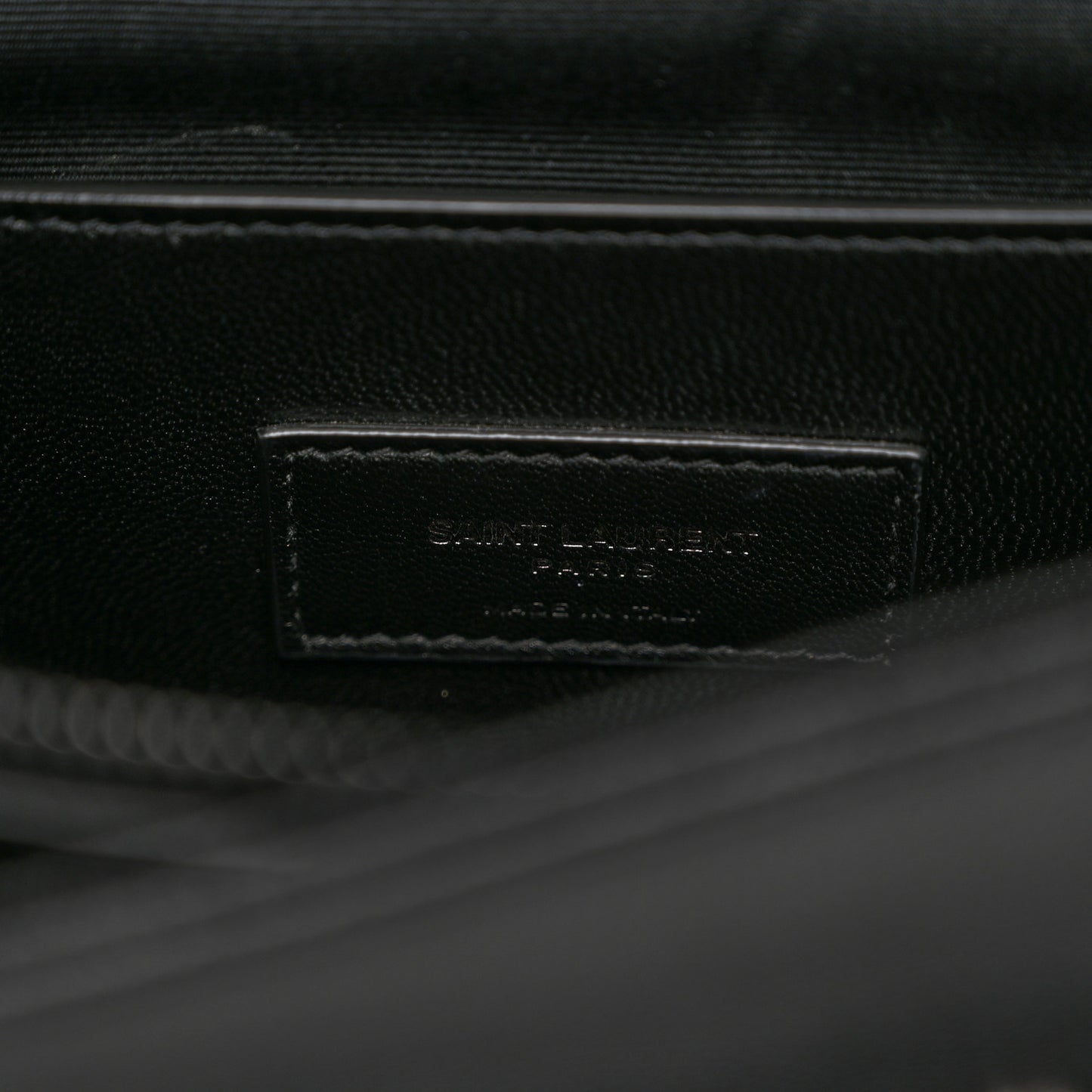 Grain De Poudre Medium West Hollywood Monogram Fold-Over Black