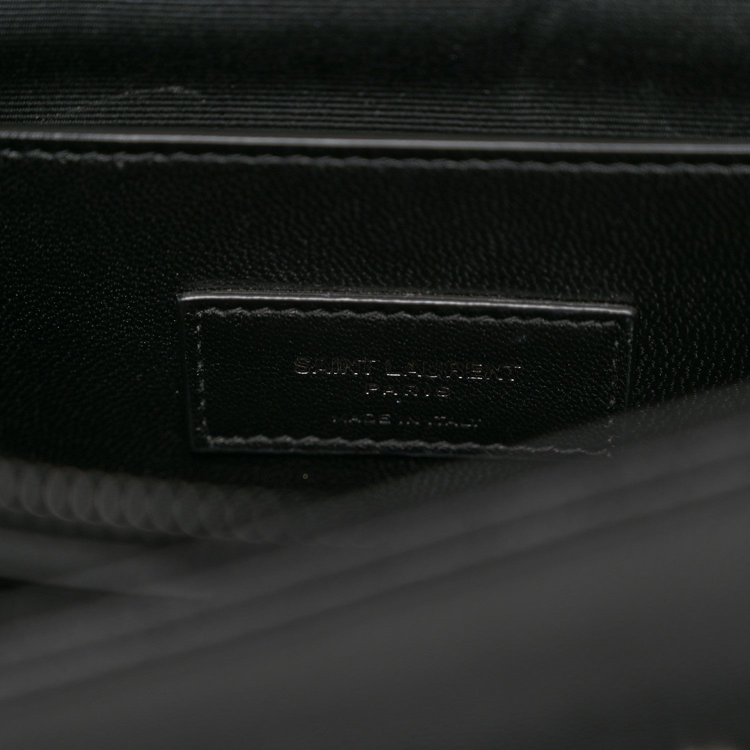 Saint Laurent Grain De Poudre Medium West Hollywood Monogram Fold-Over Black 6 of 10