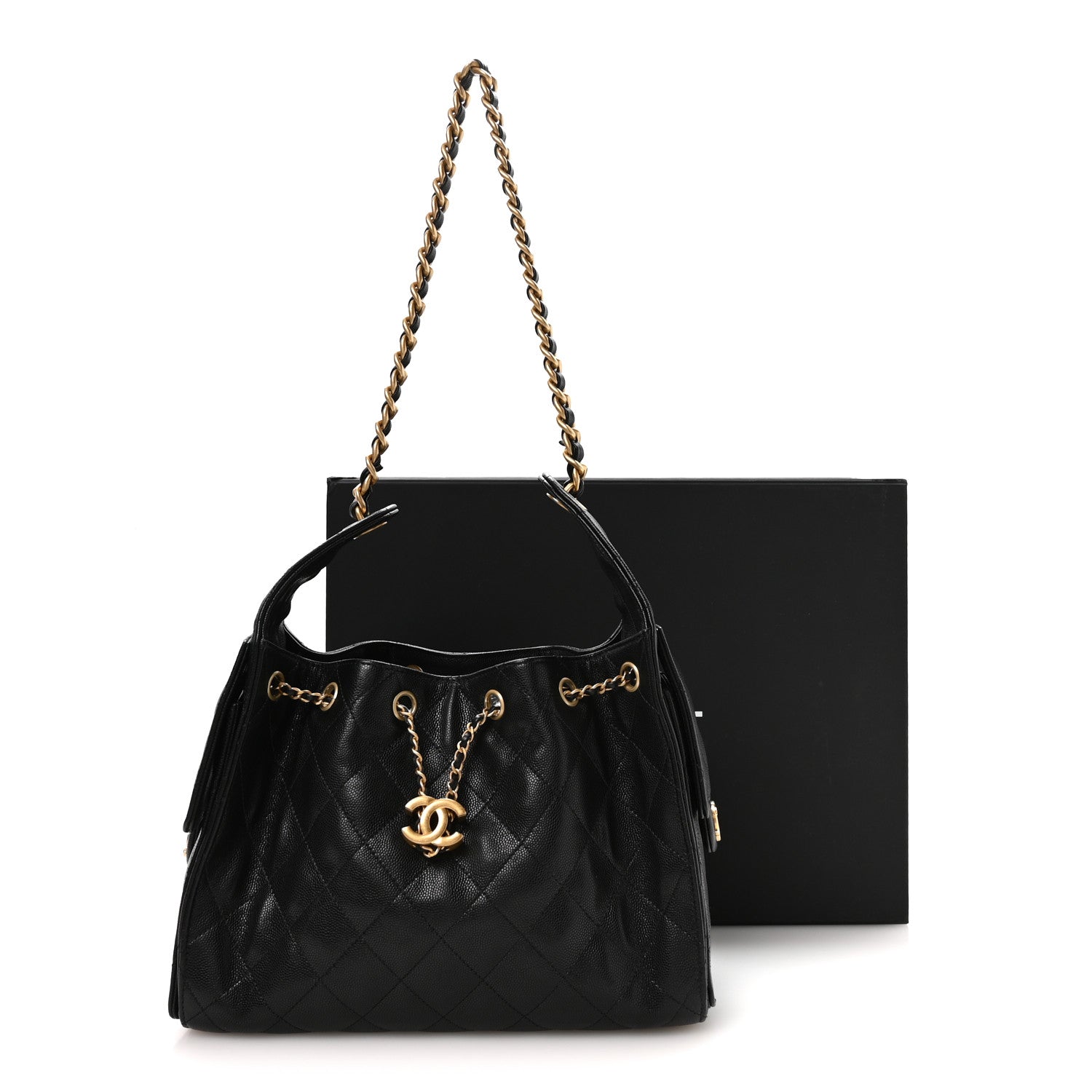 Chanel Caviar Quilted Small Chanel 25 Handbag Black 11 of 11