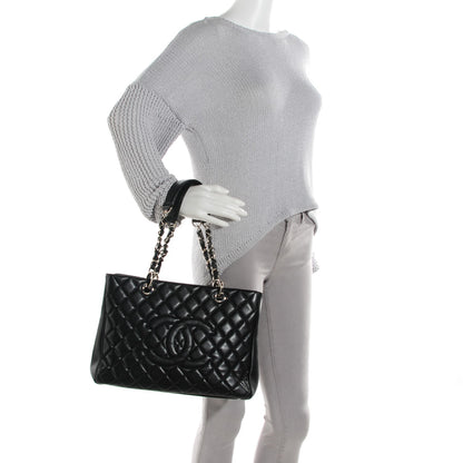 Chanel Caviar Quilted Grand Shopping Tote GST Black 2 of 7