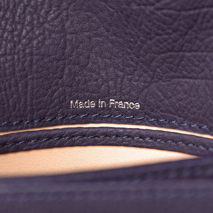 Delvaux Crispy Calfskin Mini Le Mutin Saddle Navy 6 of 9