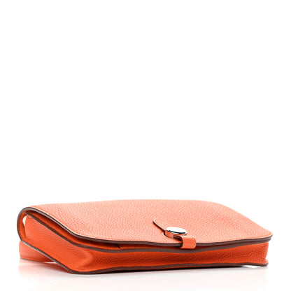 Hermes Togo Dogon Wallet Waist Pouch Orange 4 of 14