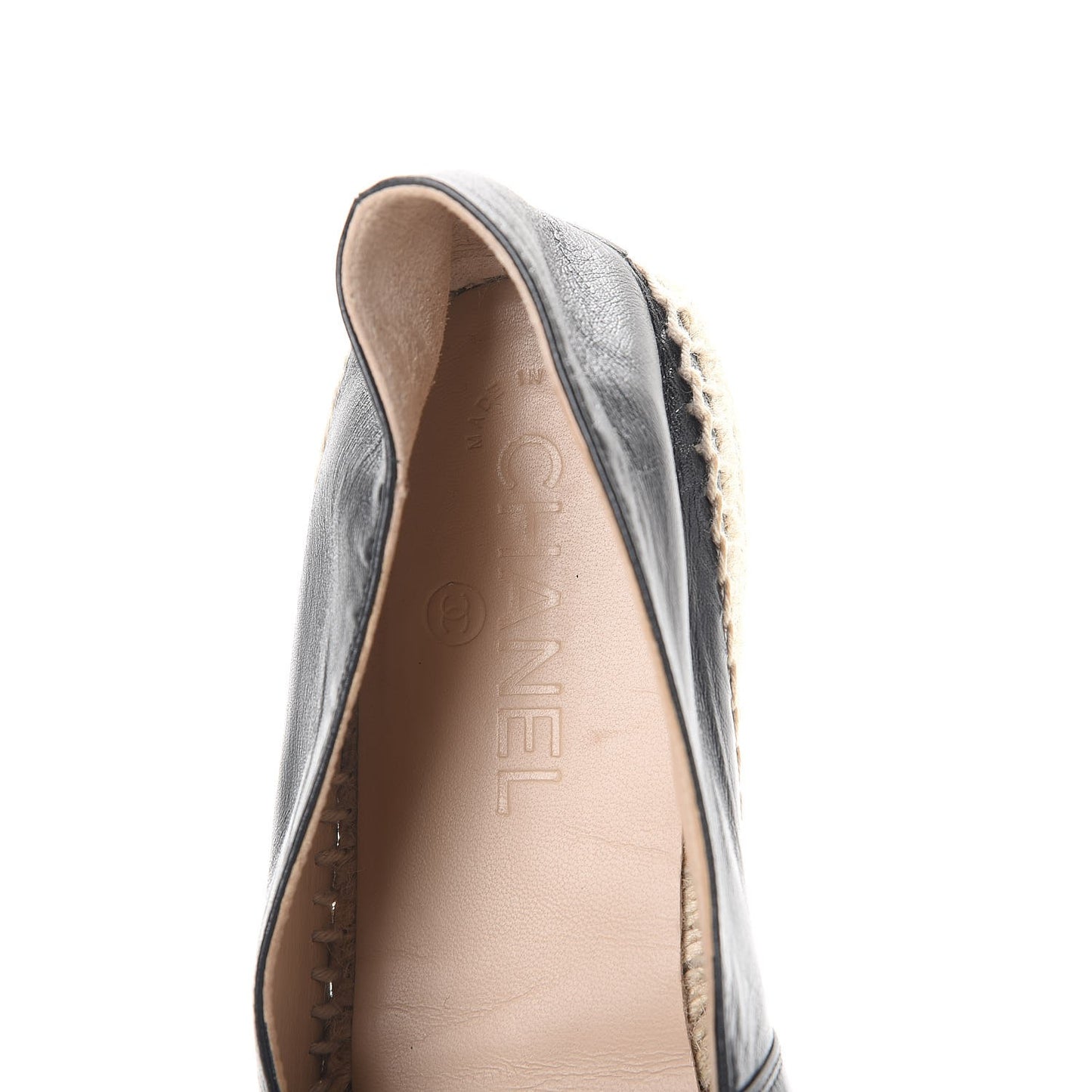 Lambskin CC Espadrilles 39 Black