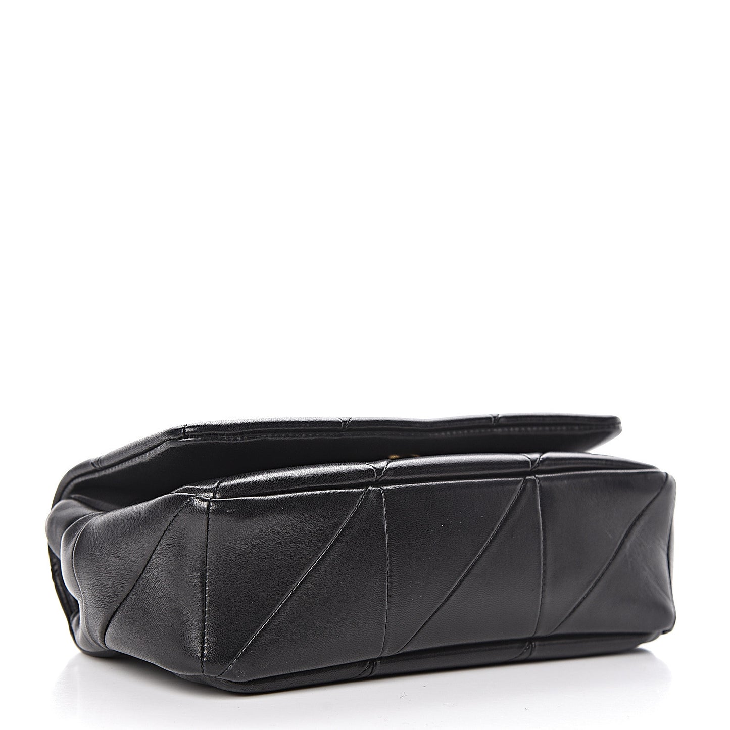 Lambskin Patchwork Monogram Small Jamie Black