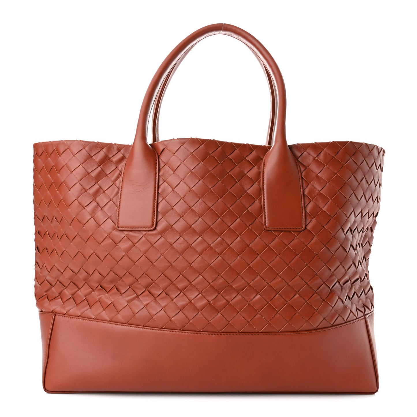 Nappa Intrecciato Tote Rust