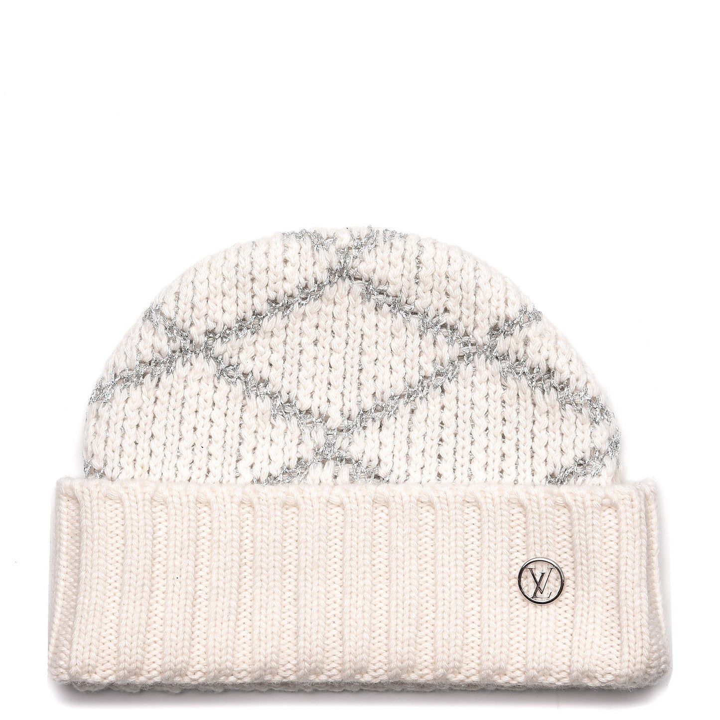 Wool Cashmere Shiny Malletage Hat Beige