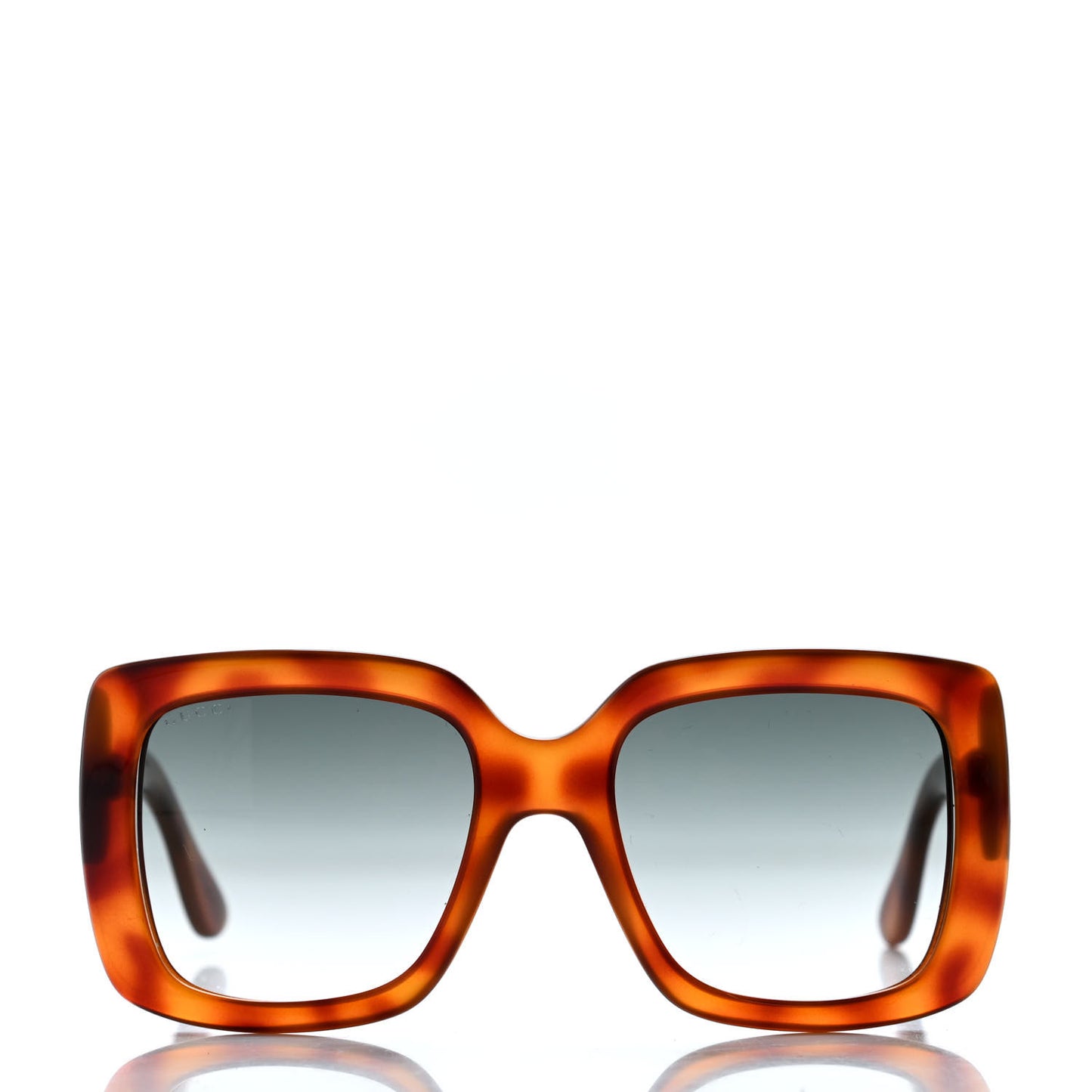 Acetate Square Frame Sunglasses GG0141S Tortoise
