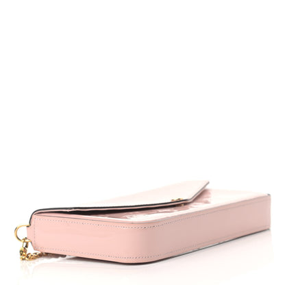 Louis Vuitton Vernis Felicie Chain Wallet Rose Ballerine 5 of 10