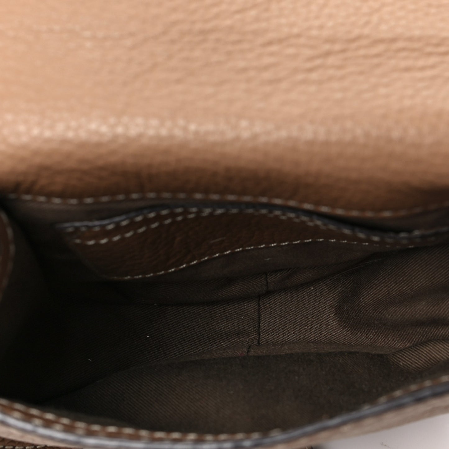 Calfskin Mini Marcie Round Crossbody Bag Nut