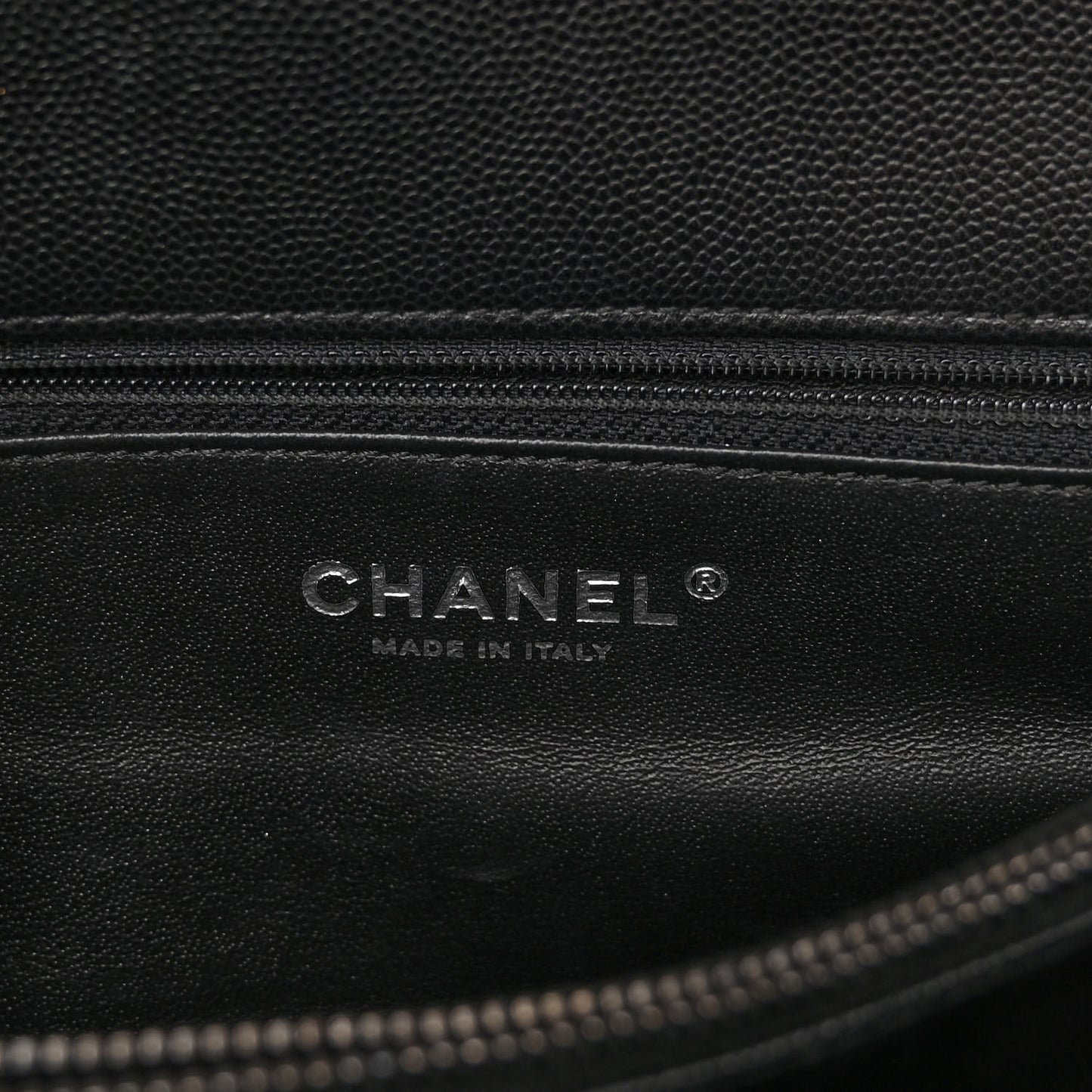 Caviar Quilted Medium Coco Handle Flap Black