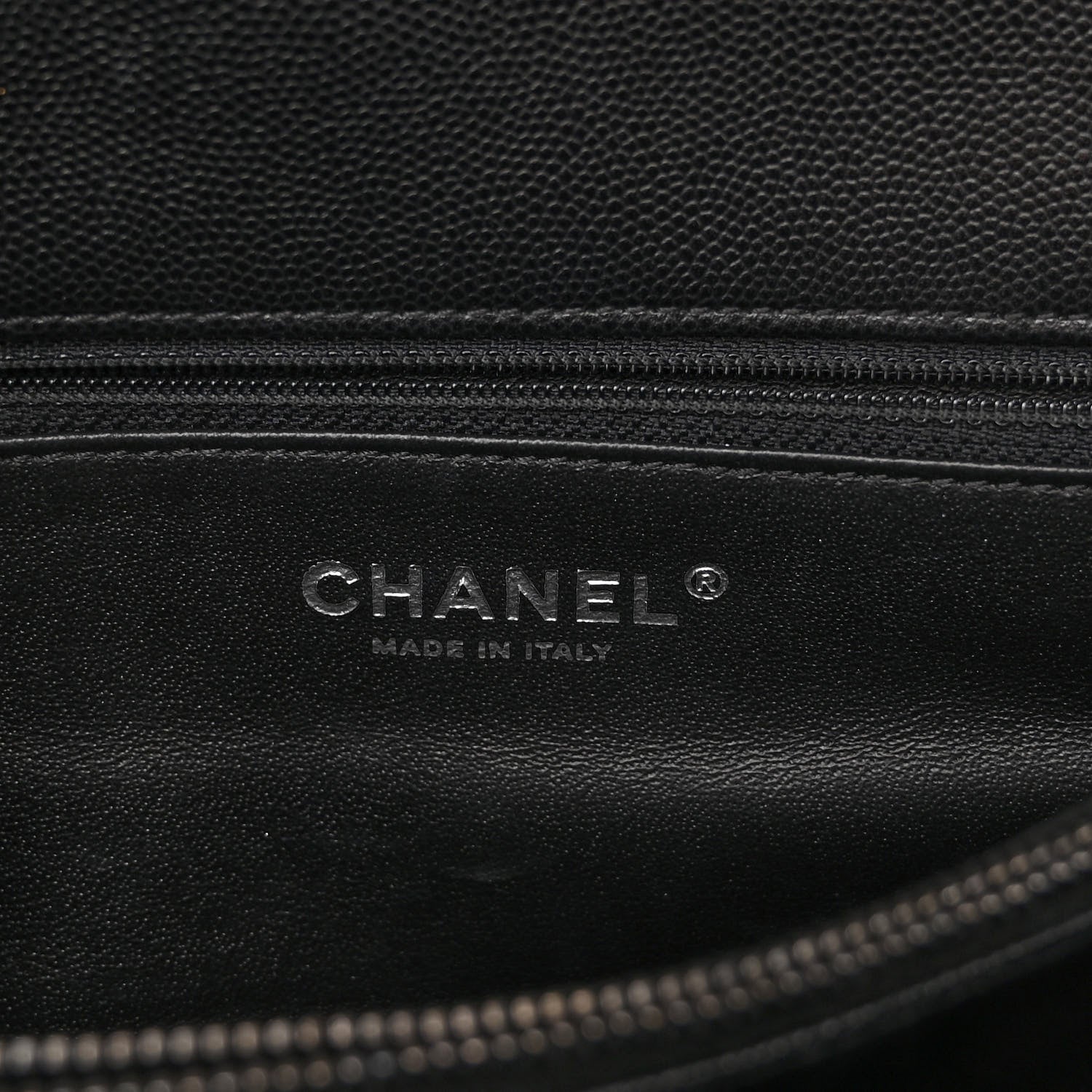 Chanel Caviar Quilted Medium Coco Handle Flap Black 6 of 9