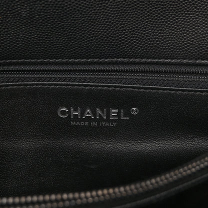 Chanel Caviar Quilted Medium Coco Handle Flap Black 6 of 9